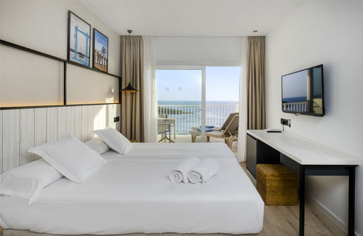 hotel florida magaluf Double Room with Sea View with terrace
