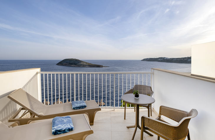 hotel florida Double vue sur la mer avec terrasse 
