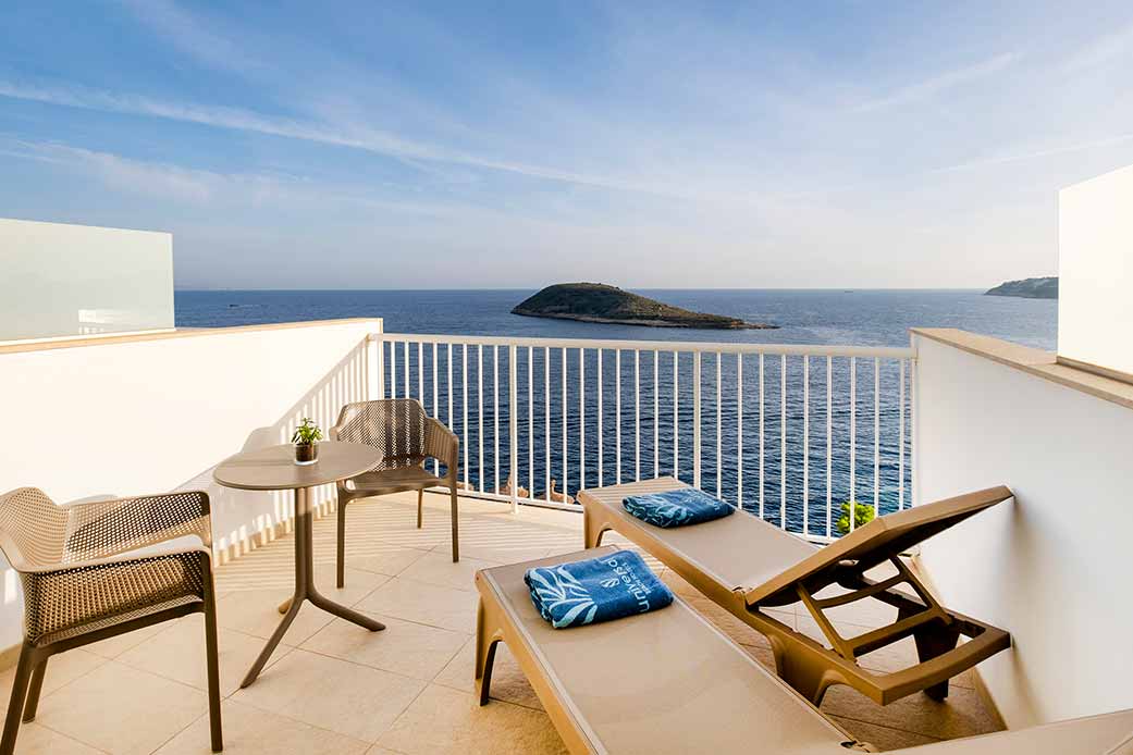 hotel florida double vue sur mer avec terrasse